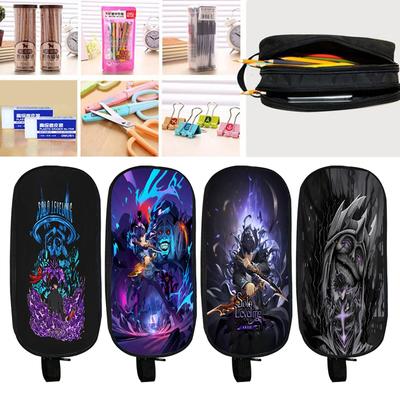 Solo Leveling Pencil Case Sung Jin Woo Statue of God Pouch Pen Bag Anime Cute School Pencil Cases Kawaii Children Kids Gift