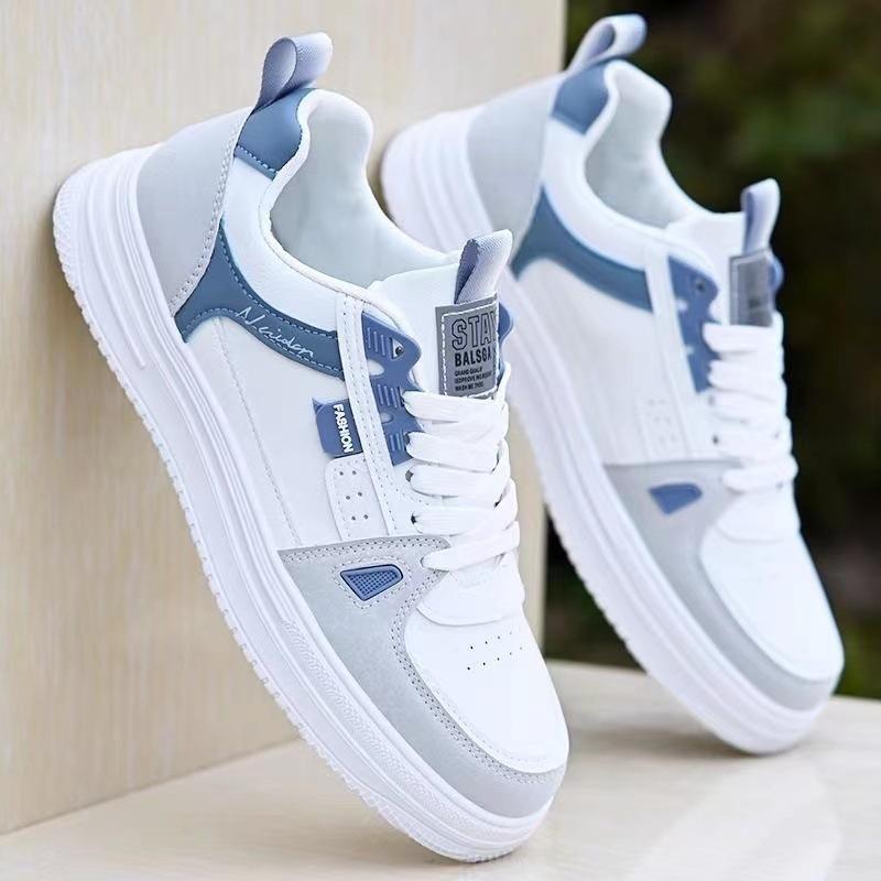 Summer Men's Shoes Waterproof and Non-slip Casual Versatile White Shoes Student Board Shoes Men's Lightweight Trendy Sports Shoes Men's