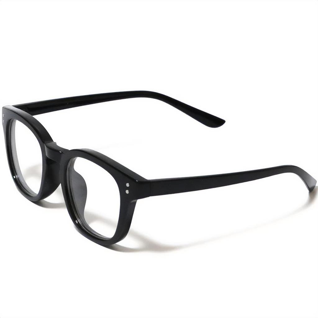 [Bliss Leather] Black X Clear Sunglasses Date Glasses Wellington Type