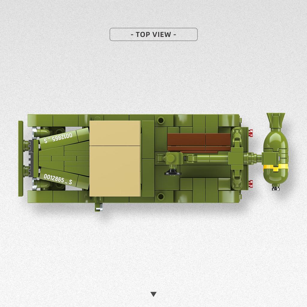 2026 New M6 Truck Howitzer Building Blocks, Armored Personnel Carrier Model, Toy Tank
