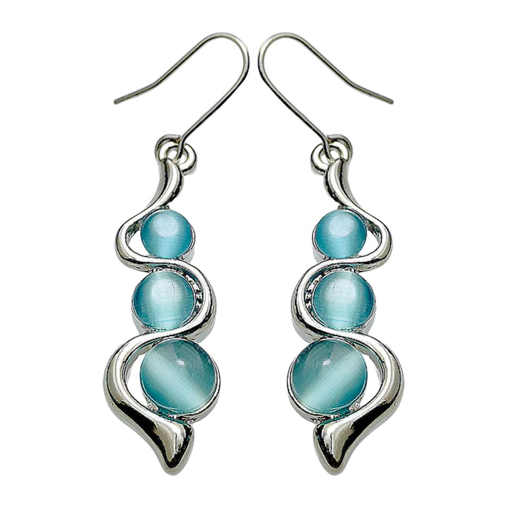 Unique Cats Eye Drop Earrings Featuring Comfortable Materials Portable Accessory for Birthdays and Valentines Day Gifts