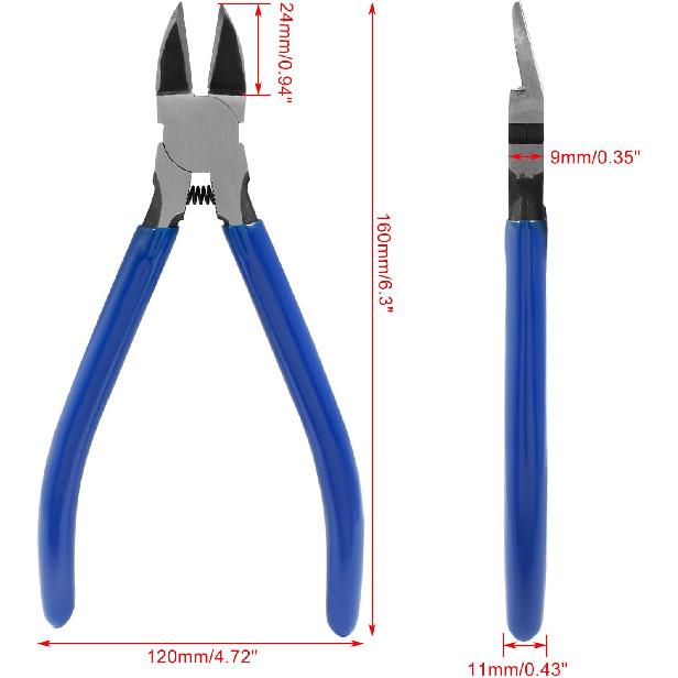 Dikes Wire Cutter - 6.5 Inch Flush Cutters - Side Cutters Wire Snip Spring Loaded for Wire, Cable, Crafts, Jewelry Making, Electronics
