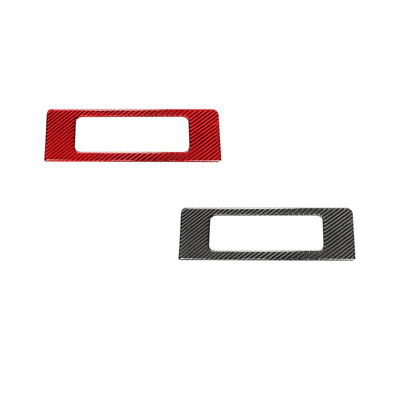 Carbon Fiber Car Multimedia DVD Player Frame Trim Cover Decoration Sticker For Nissan 350Z 2006-2009 Auto Interior Accessories