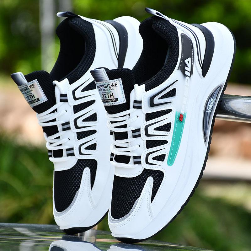 White men's shoes dad autumn shoes breathable mesh deodorant new mesh shoes student soft-soled sneakers running