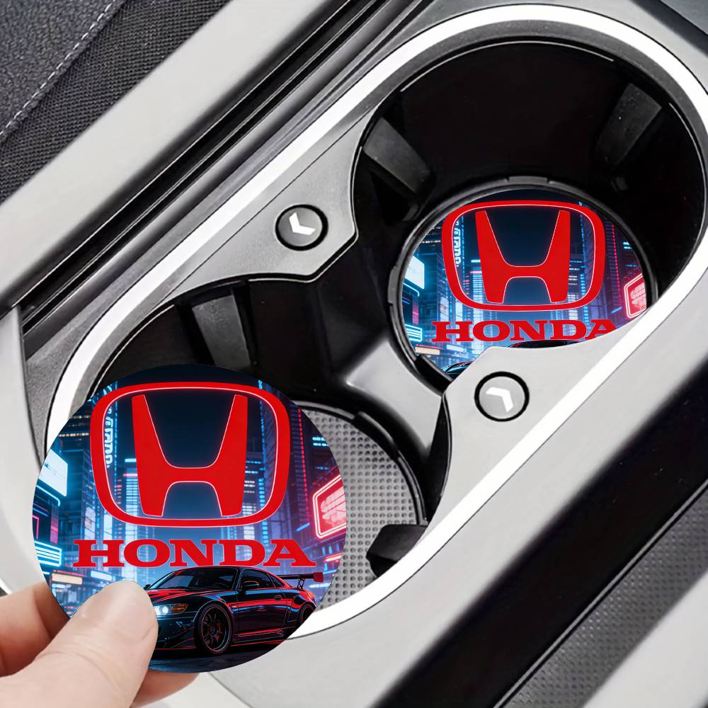 For Honda New Car Cup Holder Anti-Slip Silicone 7cm Insert Coaster Mat Universal Car Accessories Black Fit Most Cars