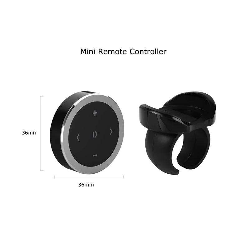Car Wireless Media Button Remote Controller Bluetooth 5.0 Car Motorcycle Bike Steering Wheel Music Play Remote for Phone Tablet
