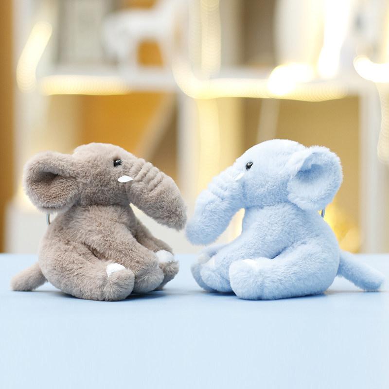 Elephant Plush Toy With Pp Cotton For Girls Gift Keychain And Bag Decor