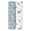 aden + anais essentials Swaddle 2-Pack Dino Jungle 112x112cm Muslin Cotton Newborn Night Crying Relief Gauze Baby Gift SWADAEESWC20032