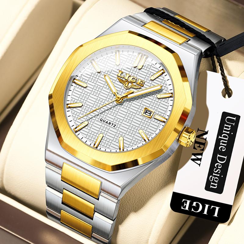 Quartz Watches For Men Fashion Business Date Chronograph Clock Male Outdoor Sport Waterproof Luminous Man Wristwatch