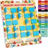 Matching Memory Game for Kids Age 3 4 5 6 7 8 Year Old, Travel Toy for Boys Girls, Wooden Board Game, Road Trip Essentials for Toddler,