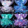 Nail Giltter Sequines Fluorescent Glass Paper Dust Powder Nail Art DIY Decor