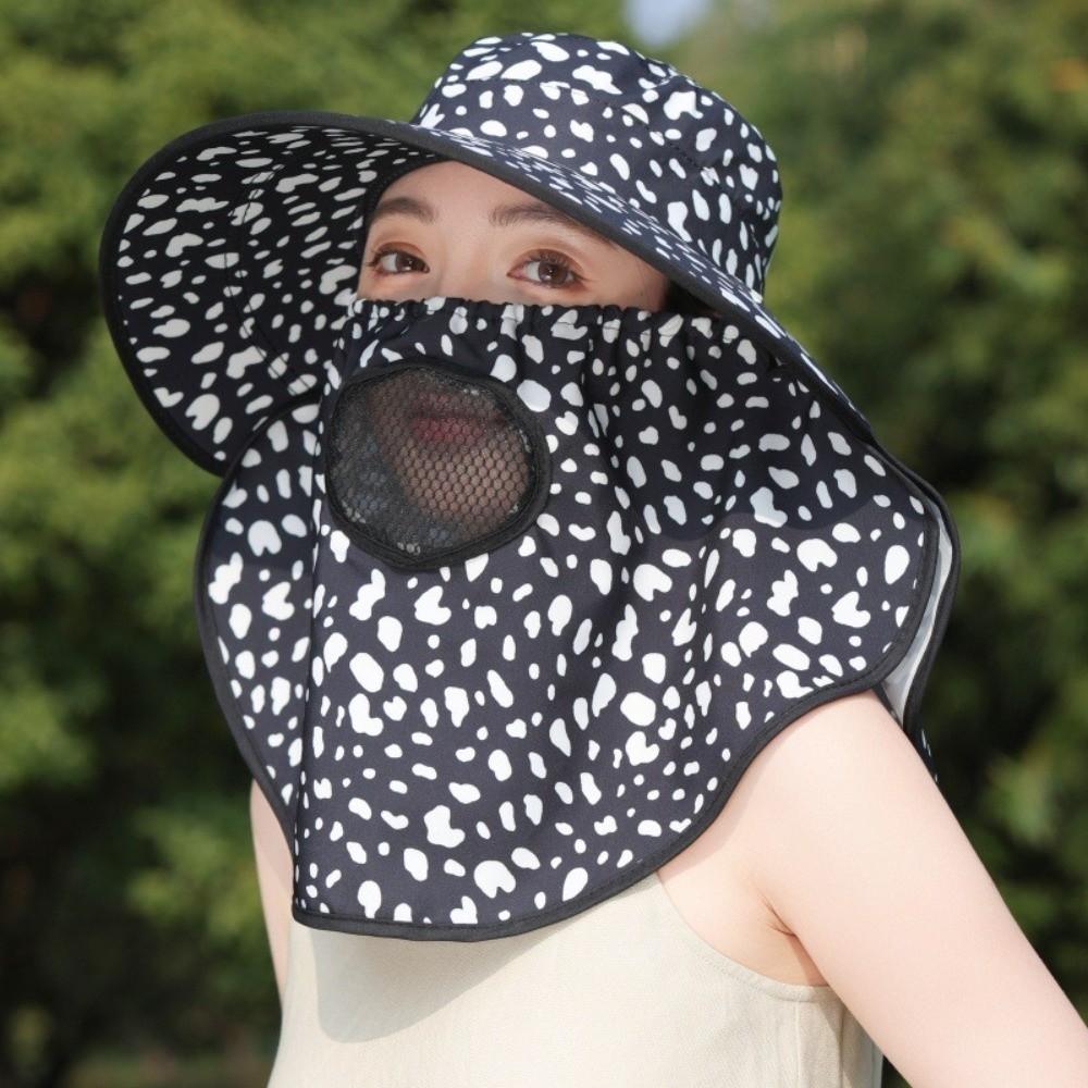 Modischer UPF 50+ Sonnenhut Für Damen Anti-UV Breiter Rand Sonnenschutzkappe Sommer Nackenschutz Fischerhut Für Outdoor-Sportarten