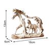 Escultura de Caballo Resina Estatua de Caballo Indio Galopando Decoración para el Hogar Decoración de Escritorio Figuras de Animales