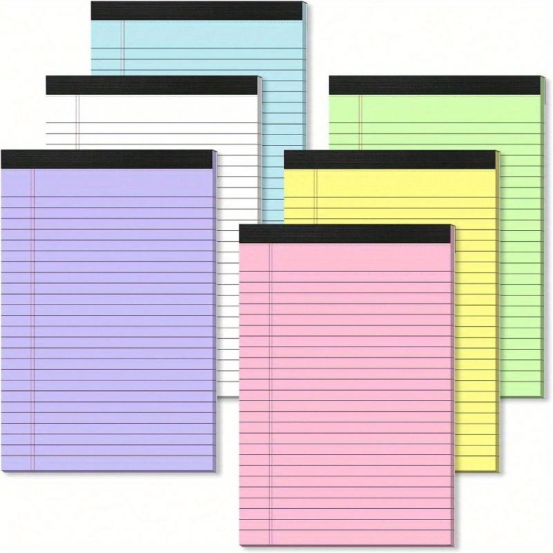 A5 Colorful Ruled Notepad, 50 Sheets Tear-Off Memo Pad