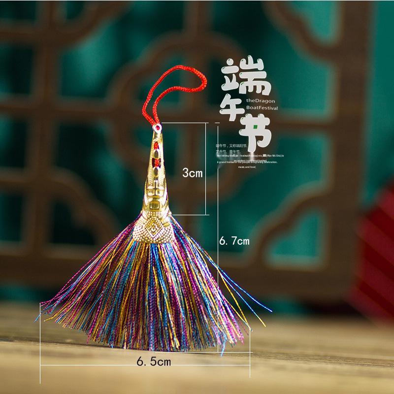Dragon Boat Festival Five-Colored Broom Ornament - Mini Hanging Decoration