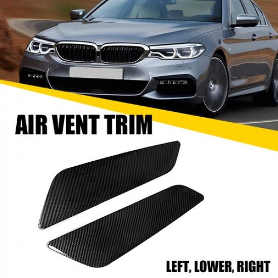Carbon Fiber Side Fender Air Duct Vent Trims For BMW 530e Sedan G30 2018- 2x