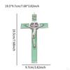 Catholic Cross Figurine Metal Wall Decoration for Home and Bedroom