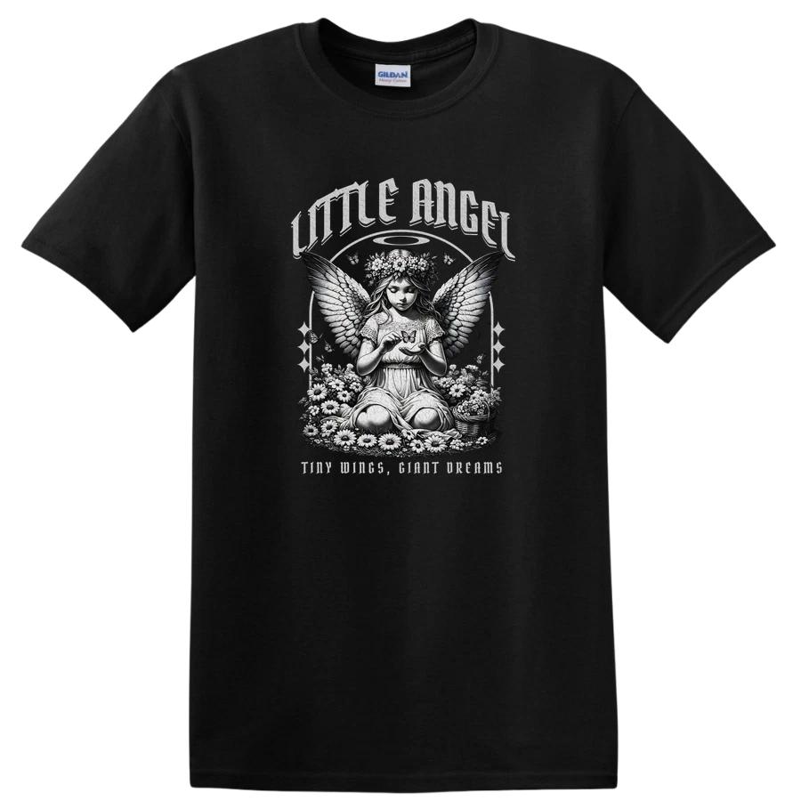 Butterfly Angel Vintage Illustration T Shirt W/ Floral Design Cute Tee