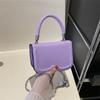 Stylish Fresh Texture Handbag 2023 Summer New Simple Solid Color Single Shoulder Slant Bag