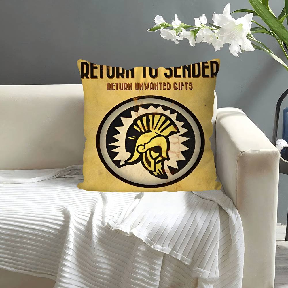Game Popular Bioshock Pillow Case Square Pillow Bedroom Sofa Leisure Comfort Cushion Car Living Room Home Decoration