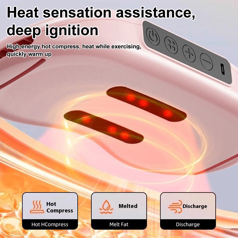 Vibration Fitness Massager with Heating Settings, Body Abdominal Weight Loss Belt, Waist Hot Compress, Household Shaking, Body Building Machine