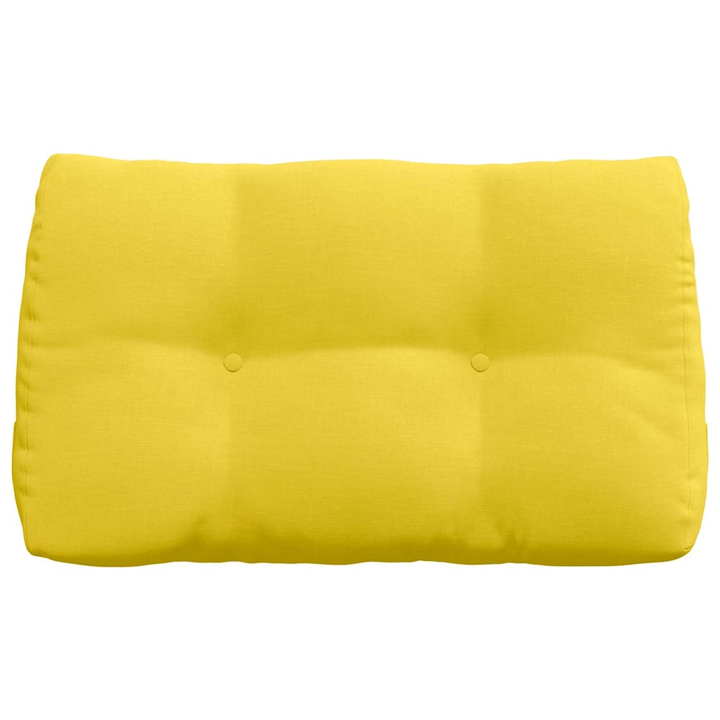 Back Cushion Light Yellow 80 x 24 x 50 cm Fabric