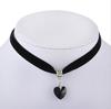 Heart Victorian Necklace Vintage Goth Velvet Fashion Chokers Pendants