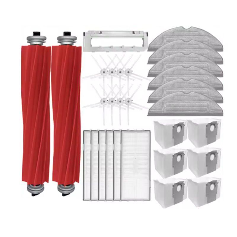 AEE4-29 Pcs For Roborock S7 Maxv Ultra/S7 Pro Ultra Vacuum Cleaner Accessories Main Side Brush Mop Filter Dust Bags