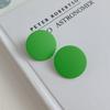 Evropa a Spojené státy Temperament Akrylové čtvercové náušnice Cukrová barva Individuální charakter Módní kulaté pecky