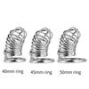 Long Metal Cage Cock Lock 40/45/50mm Ring Chastity Cage Chaste Belt