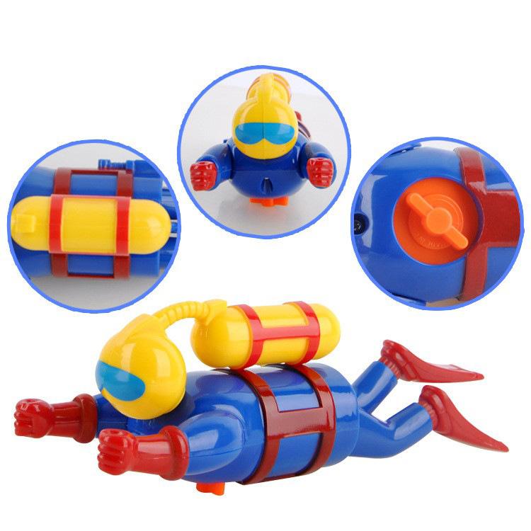 Bathtub Toy Creative Baby Bath Toys Plastic Diver Bathtub Toys Wind Up Floating Toys