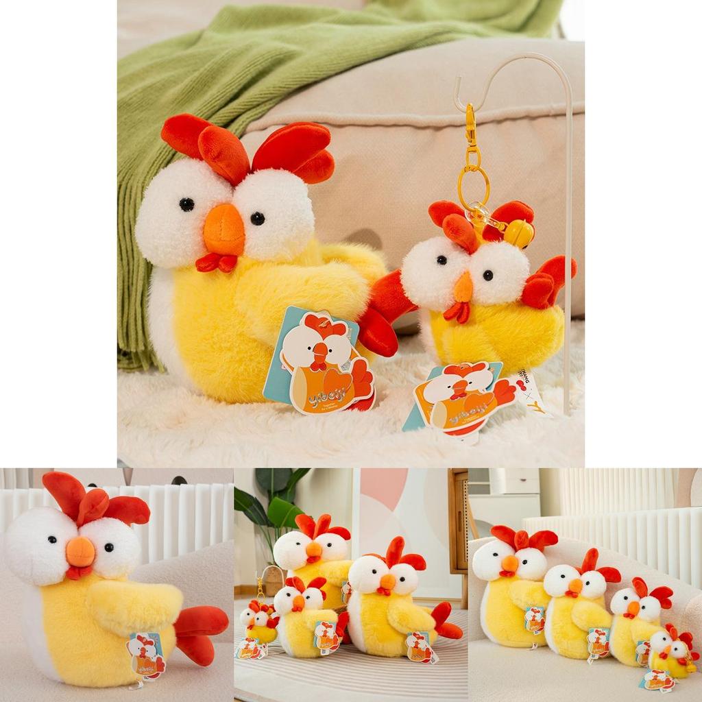 Plush Chicken Toy For Kids Room Decor Pp Cotton Stuffed Animal**