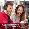 OneOdio A71 Wired Headphones High-Resolution Monitor DJ Closed-Back Dual-Port Red with In-Line Microphone for Gaming Music Recording Phone Calls