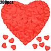100/200Pcs Artificial Love Heart Petals Valentine's Day Wedding Party Confetti Petals Sponge Satin Fabric Table Bed Decorations
