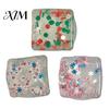 Portable Stress Relievers Christmas Cube for Anxiety Relief, Clear Squeeze Fidget Toys Toy, Soft Stretchy Sensory Toy Party Favors Transparent