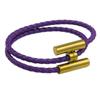 Stainless Steel Bracelet, Leather Woven Bracelet, Various Colors, Geometric Style, Light Luxury Style