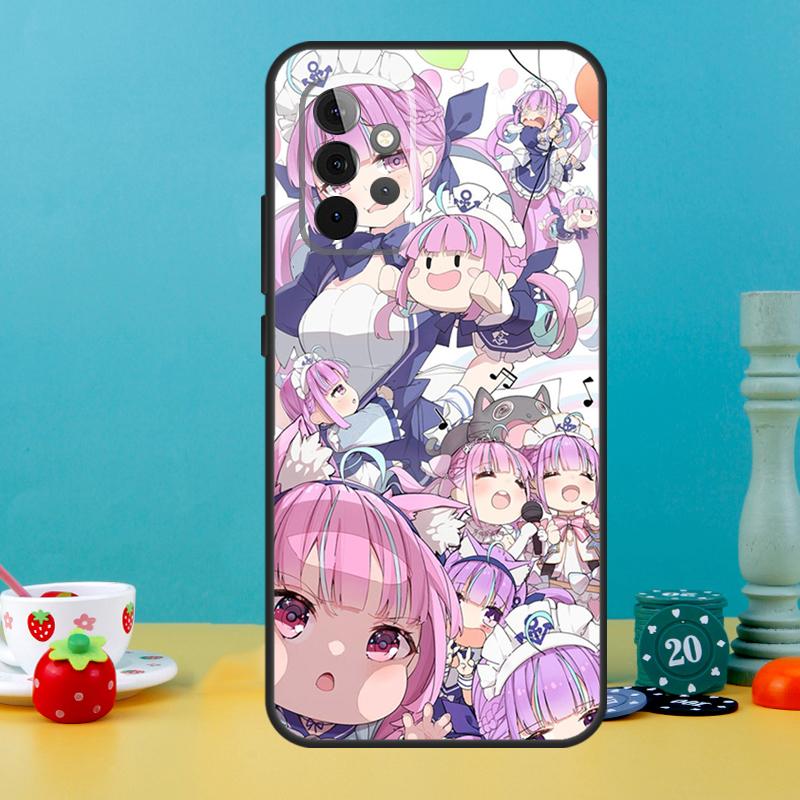 Minato Aqua Hololive Case For Samsung Galaxy A25 A54 A34 A14 A52 A32 A12 A13 A33 A53 A15 A16 A36 A56 A26 A05 A35 A55