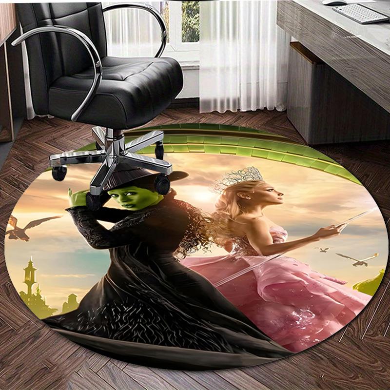 1pc The Wizard of Oz1 Design Printed Area Round Carpet for Bedroom Living Room Home Decor Rugs Mat Non Slip Mat Rug for Bedside