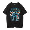 High Quality Cotton 67 Six Seven Funny Italian Brainrot Boys Fashion Gaming Meme TShirt Gamer Gen Alpha Slang Saying Tee Tops