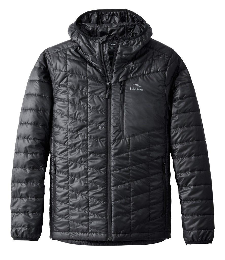 [LLB] Men's Primaloft Packaway Hooded Jacket US Fit Regular L Size Black Black 0THM410006