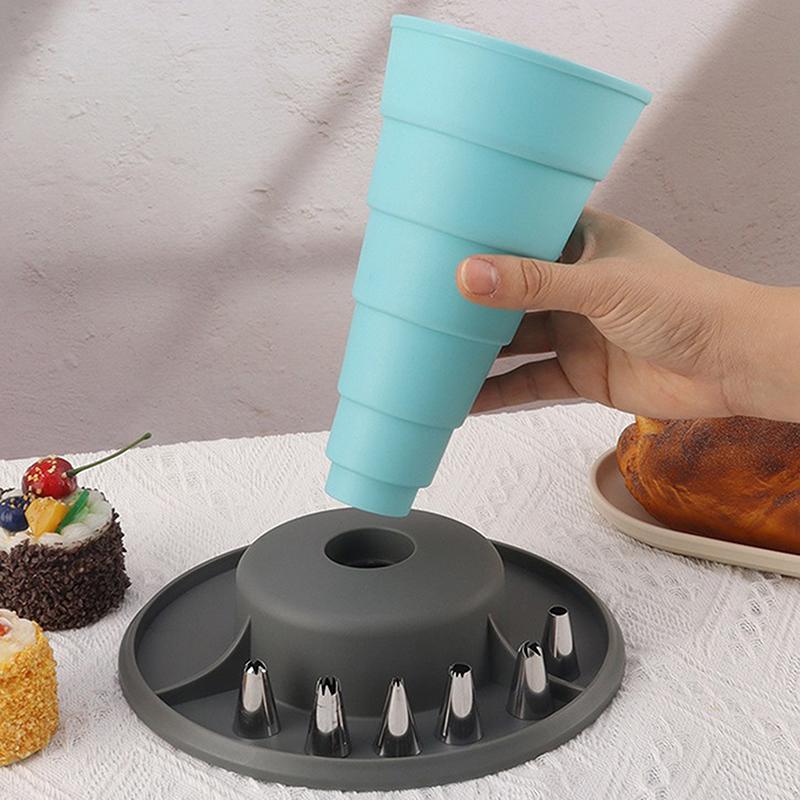 

Выдвижная стойка для кондитерских мешков, держатель для кондитерских мешков для легкого наполнения, подставка для мешков для глазури, подставка для насадок для украшения