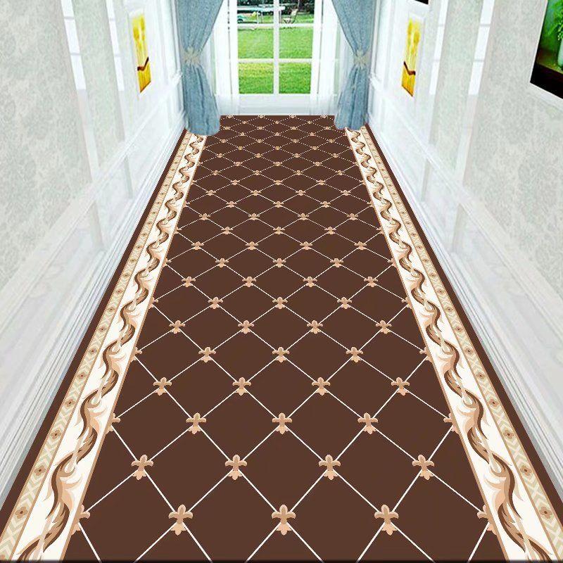 Crystal Velvet Runner Mat Modern Luxury Geometric Pattern for Hallway Living Room Bedroom Indoor Outdoor Use Home Decor Accessory
