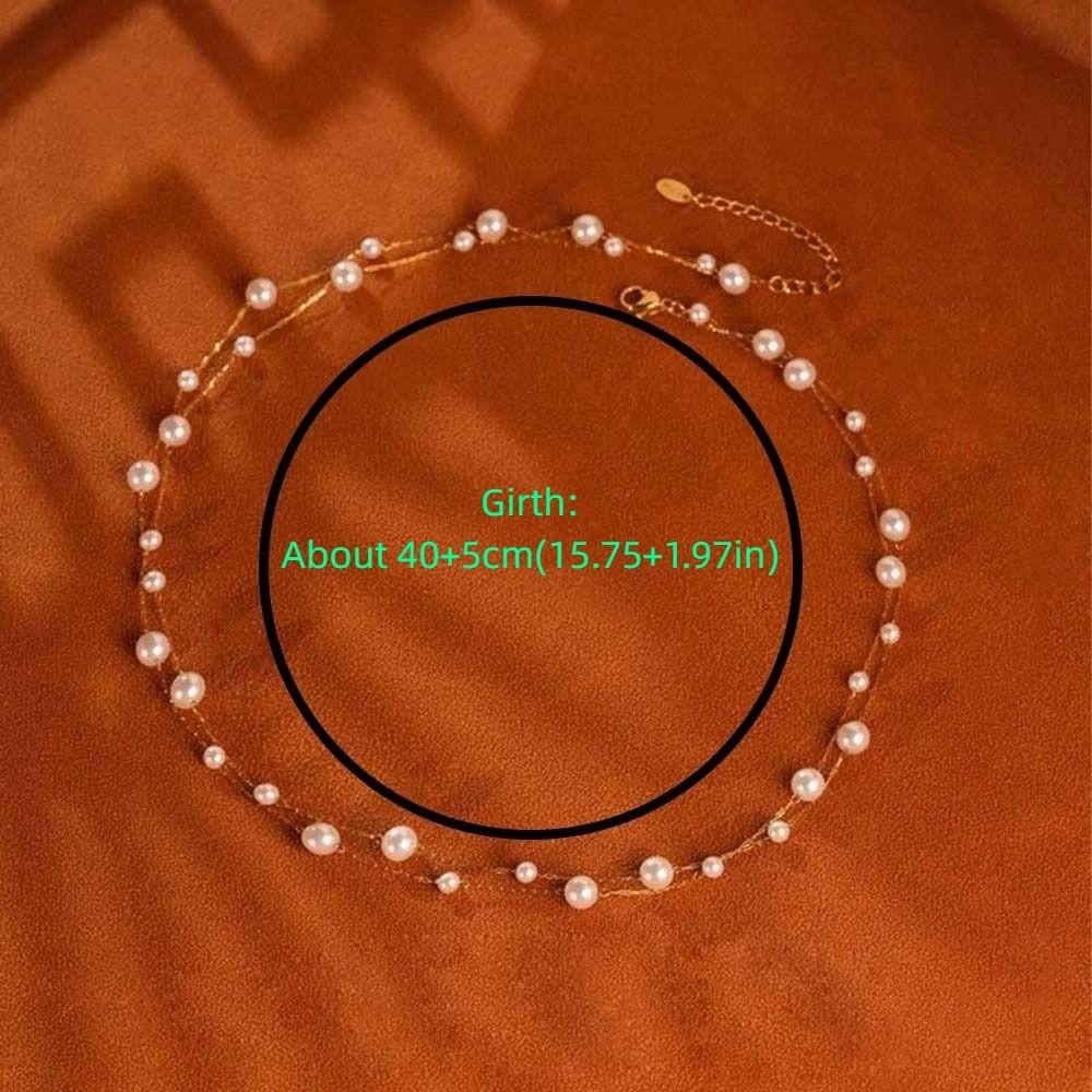Luxury Beaded Choker Necklace Exquisite Collarbone Chain Brilliant Neck Pendant  Birthday Gift