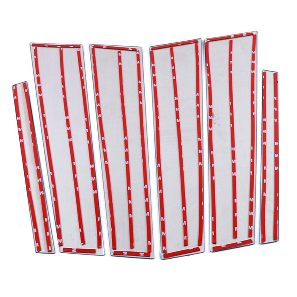 For Mercedes Benz C Class W205 2015 2024 Car Exterior Part Modify Window B C Pillar Sequin Decorate Trim Stainless Steel Sticker