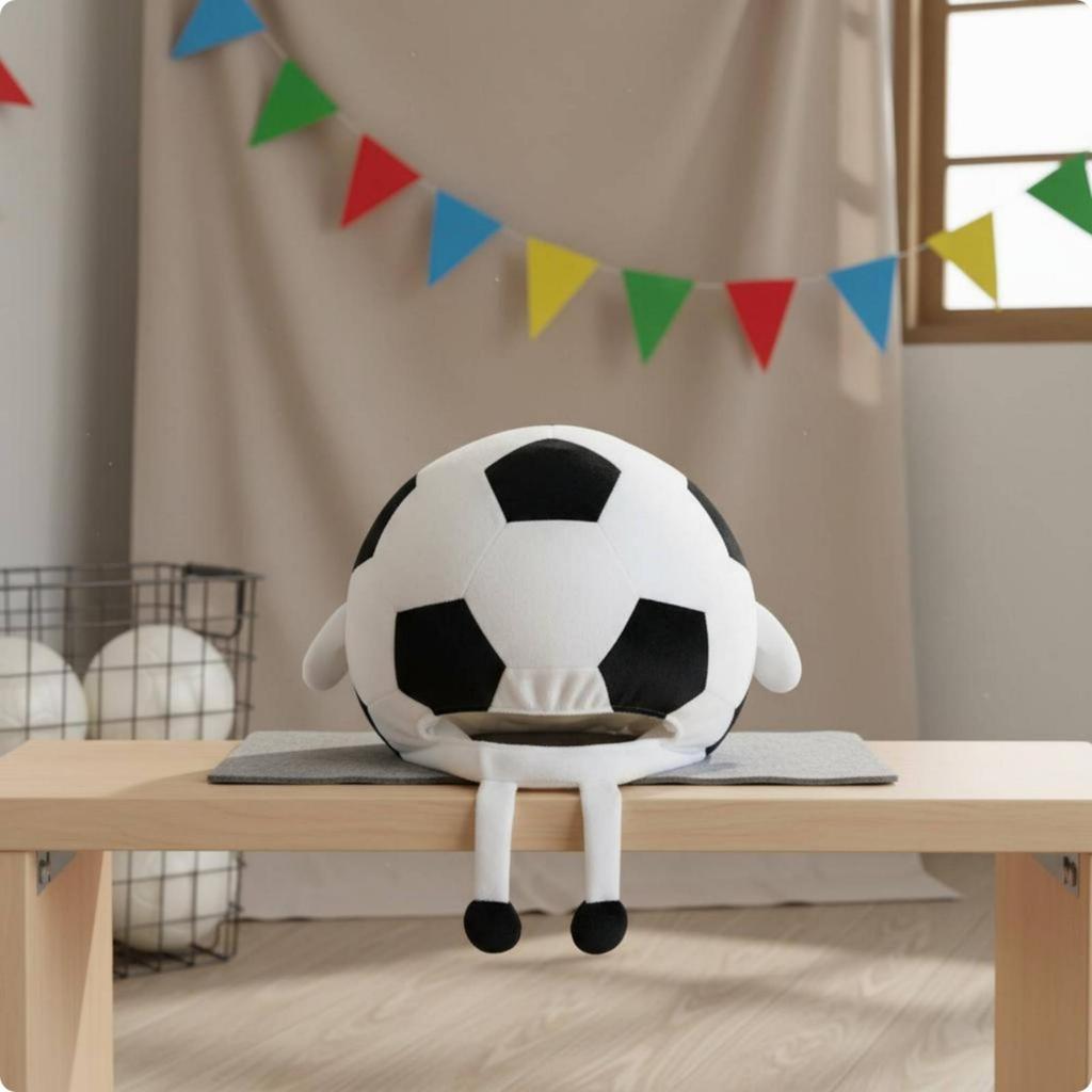 Soccer Headpiece Photo Prop Cartoon Football Novelty Costume Hat for Performance,
