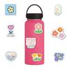 60Pcs Little Flower Smile Stickers Cartoon Cute Simple Ins Graffiti Decoration Water Cup Computer Luggage Flower Stickers