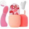 3-in-1 Facial Care Tool Kit, Ice Roller Mold, Silicone Cleansing Brush & Stainless Steel Gua Sha Set for Skin Depuffing & Cleansing