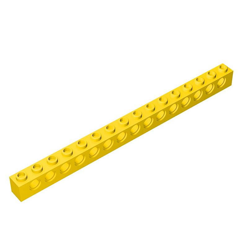 Rainbow Pig MOC Parts 3703 Brick 1 x 16 with 15 Holes DIY Compatible Assmble Building Blocks Particle Kid Brain Toys