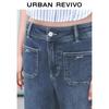 UR 2025 Spring Retro Bow-knot Denim Jeans