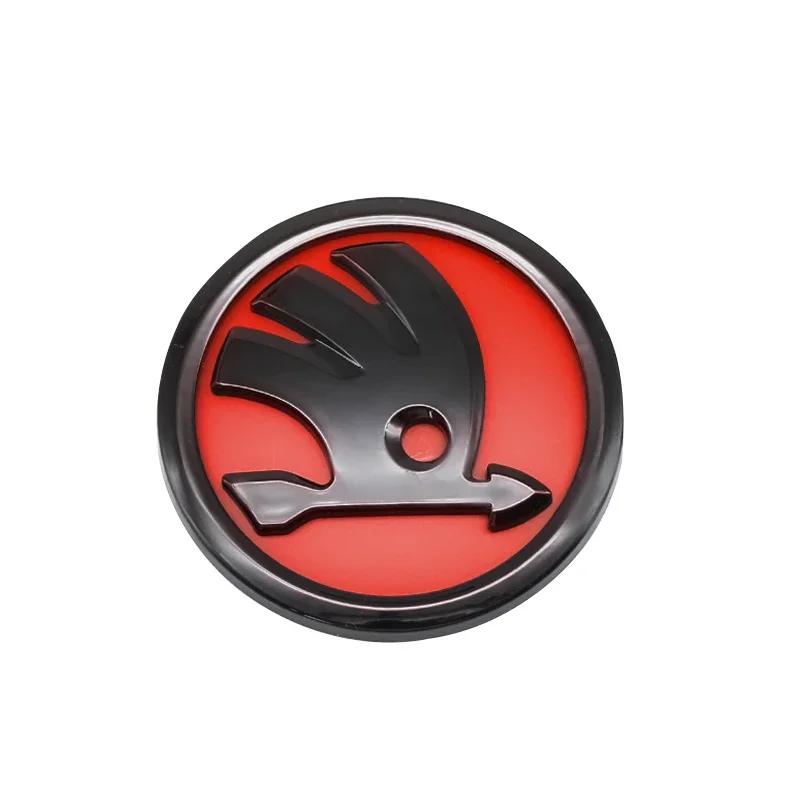 2025 Hot 8/9/10cm 3D Car Emblem Badge Hood Front Rear Trunk Logo For Skoda S Fabia 1 2 Octavia a7 RS Superb Rapid Yeti Karoq Vis